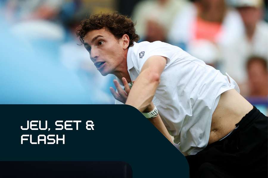 Ugo Humbert en action. Ugo Humbert en action.