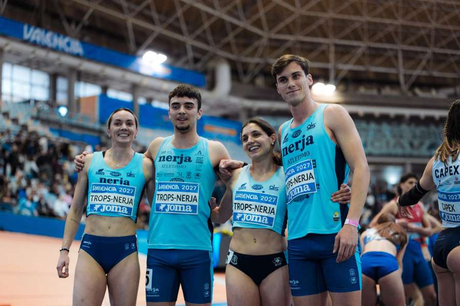 El Trops-Cueva de Nerja, campeón de España de 4x400 mixto