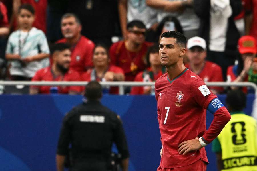 Spielte gegen Kongo eine unglückliche Rolle. Cristiano Ronaldo Spielte gegen Kongo eine unglückliche Rolle. Cristiano Ronaldo