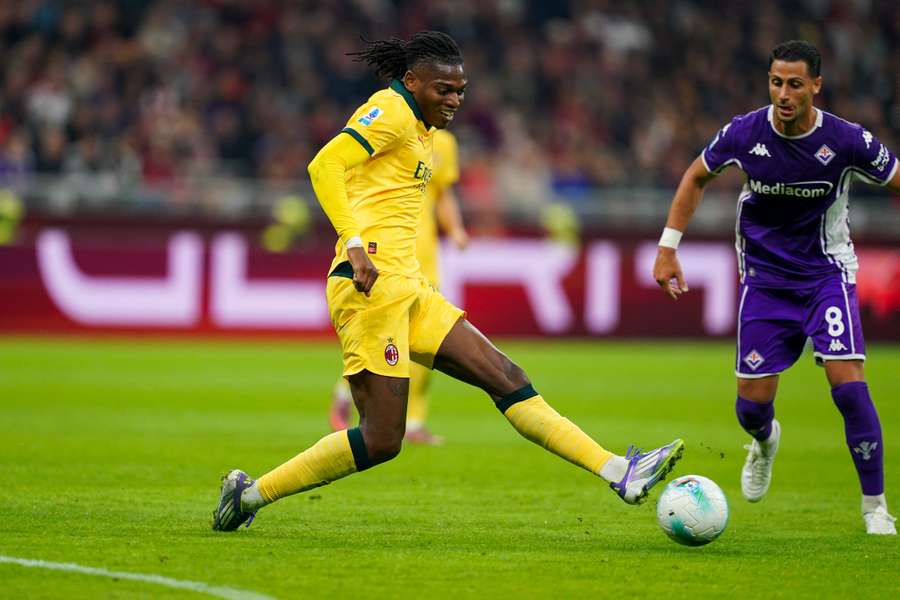 Rafael Leao, autore della doppietta decisiva contro la Fiorentina