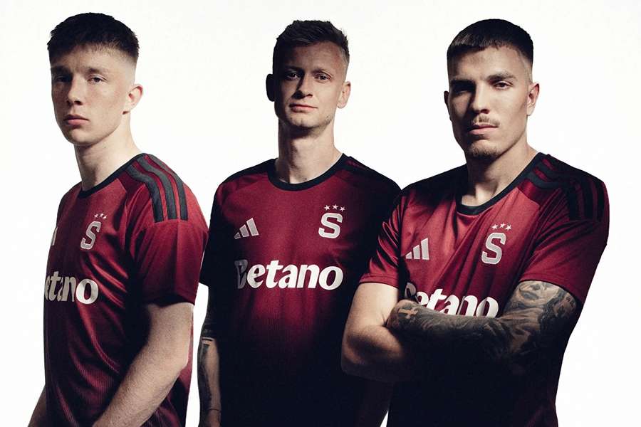 Hráči Sparty v nových dresech pro sezonu 2026/27. Hráči Sparty v nových dresech pro sezonu 2026/27.