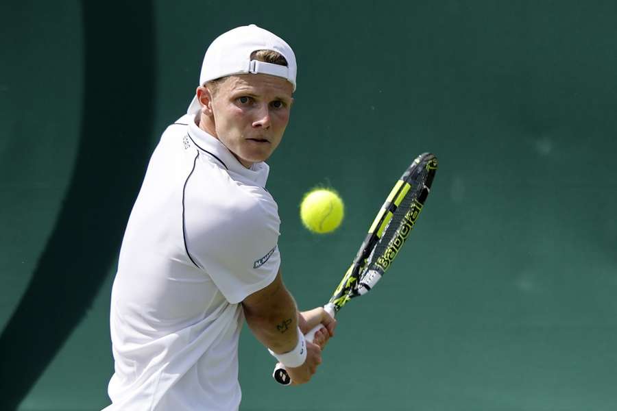 Jesper de Jong has won his Wimbledon debut Jesper de Jong has won his Wimbledon debut