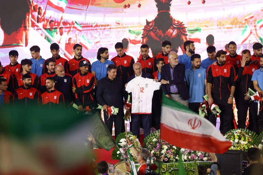La cerimonia di commiato della nazionale iraniana