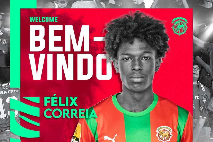 Félix Correia apresentado no Marítimo