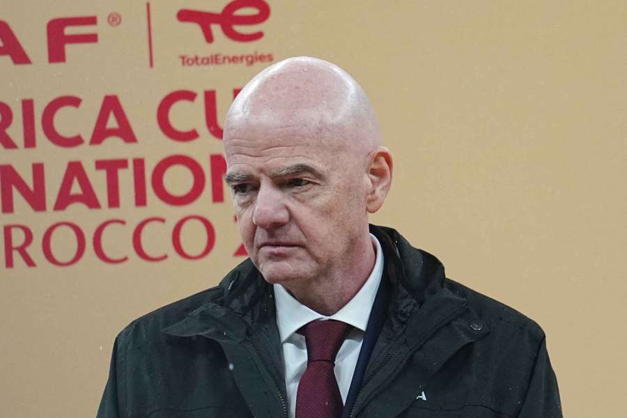 Infantino após a final da CAN 2025.