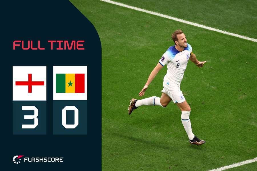 Harry Kane added England's second on the stroke of half time