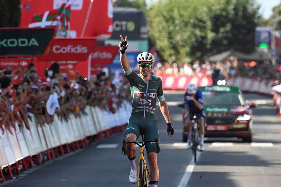 Wout van Aert fortsætter stærk Vuelta-form.