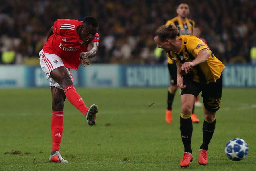 Alfa Semedo ao serviço do Benfica