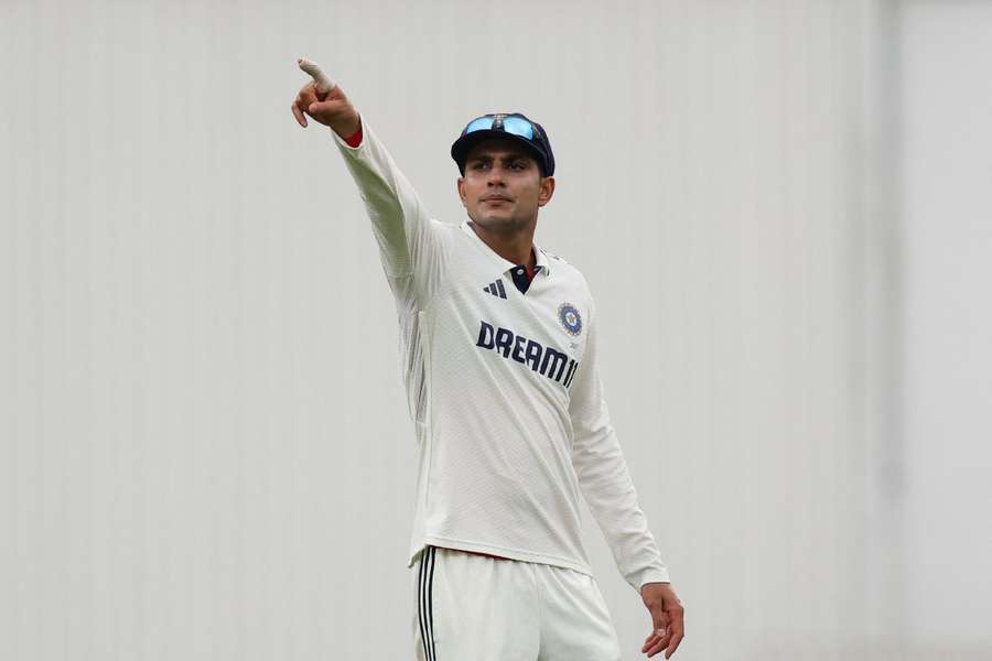 India captain Shubman Gill in action