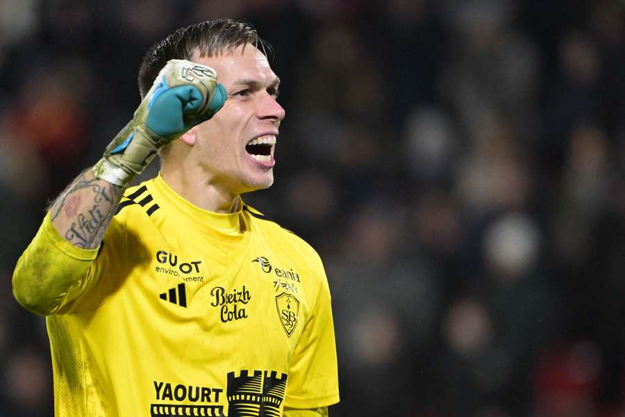 Marco Bizot face à Rennes le week-end dernier.