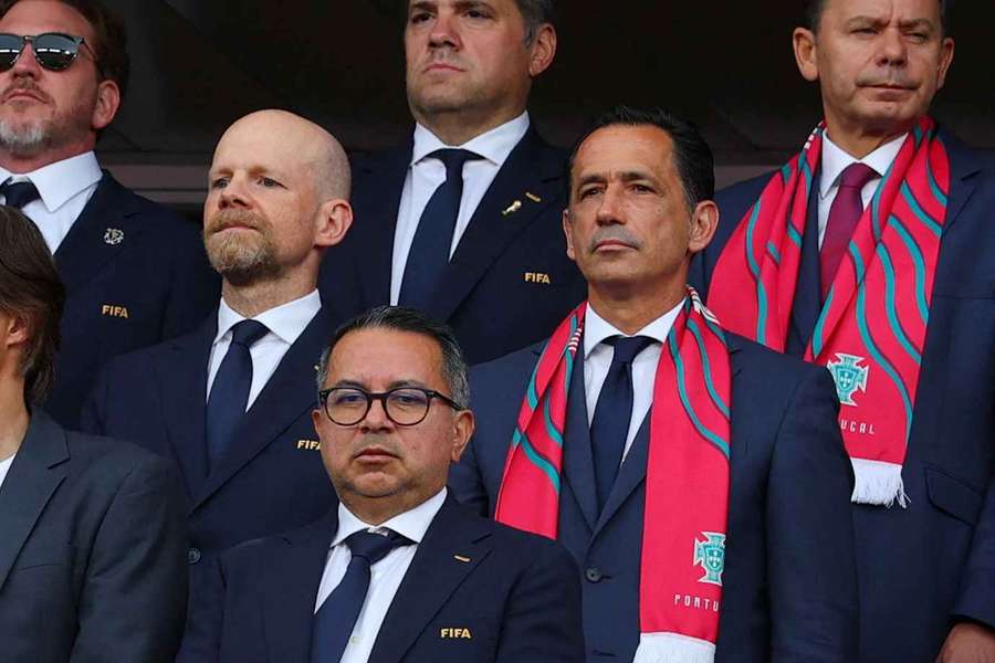 Pedro Proença no jogo com a Croácia Pedro Proença no jogo com a Croácia