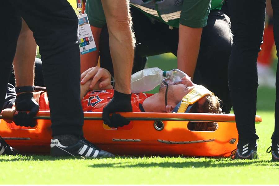 Lockyer was stretchered off the pitch against Coventry
