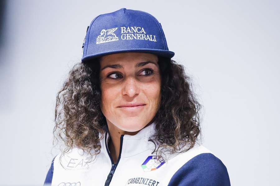 Federica Brignone bei ihrer Rückkehr nach Italien Ende März.