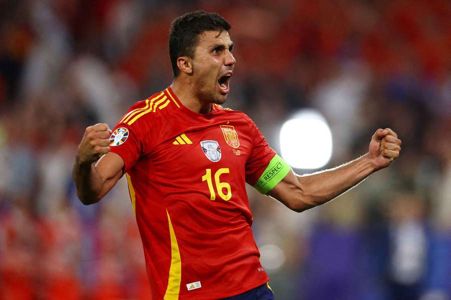 Rodri avec la Roja. Rodri avec la Roja.