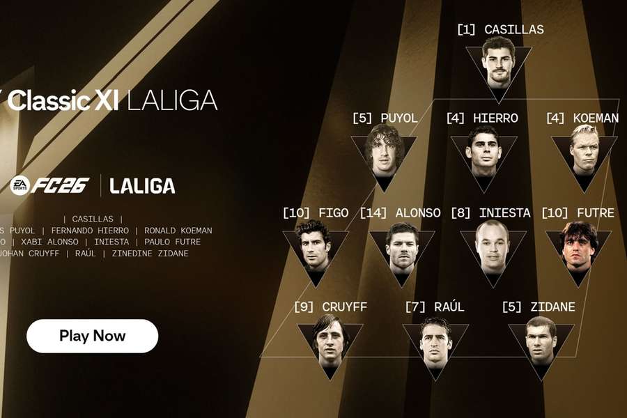 Figo e Futre na equipa clássica da LaLiga Figo e Futre na equipa clássica da LaLiga