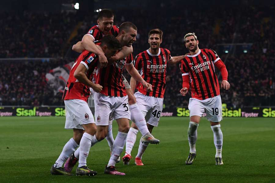 Serie A, il Milan scatta prima dell'intervallo e si impone in casa dell'Udinese