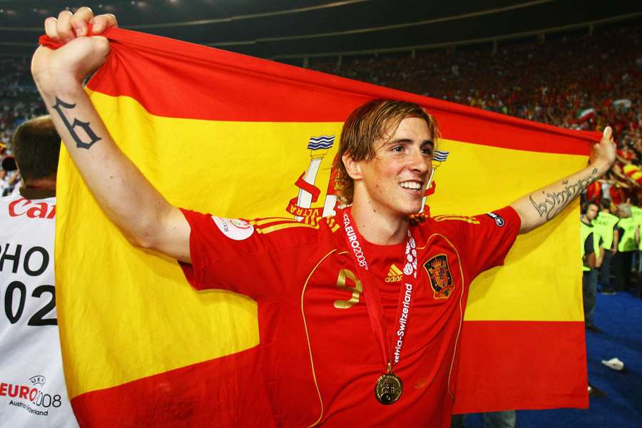 Fernando Torres, tras ganar la Eurocopa 2008