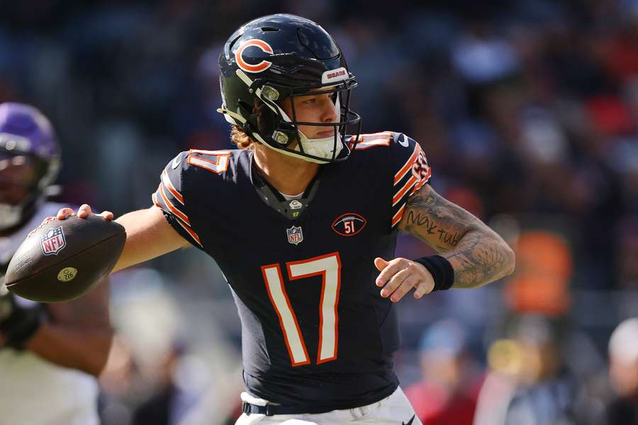 De back-up QB van Chicago: Tyson Bagent De back-up QB van Chicago: Tyson Bagent