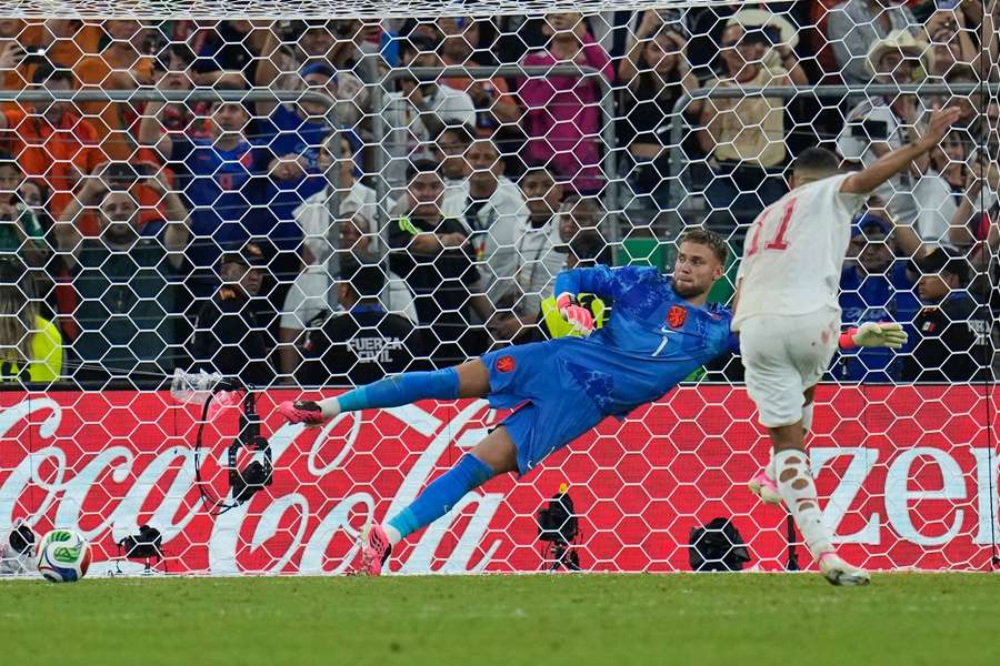Morocco's Ismael Saibari scores a penalty kick against Netherlands Morocco's Ismael Saibari scores a penalty kick against Netherlands