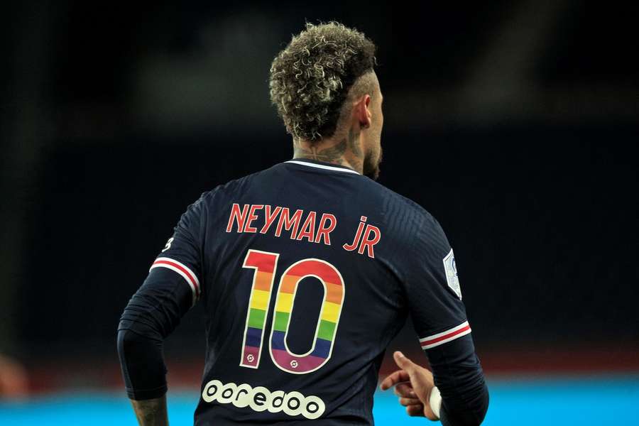 Neymar droeg het shirt wel