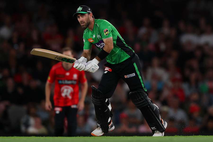 Glenn Maxwell during what is likely to be the last game between the Melbourne Stars and Melbourne Renegades.