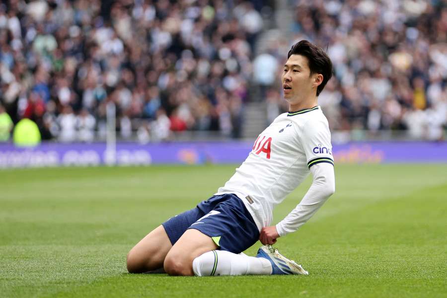 Son Heung-Min brought up his 100th league goal for Spurs at the Tottenham Hotspur Stadium