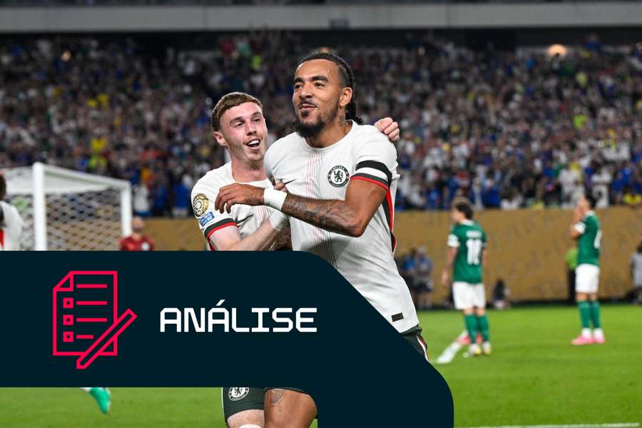 Malo Gusto e Cole Palmer comemoram o golo da vitória
