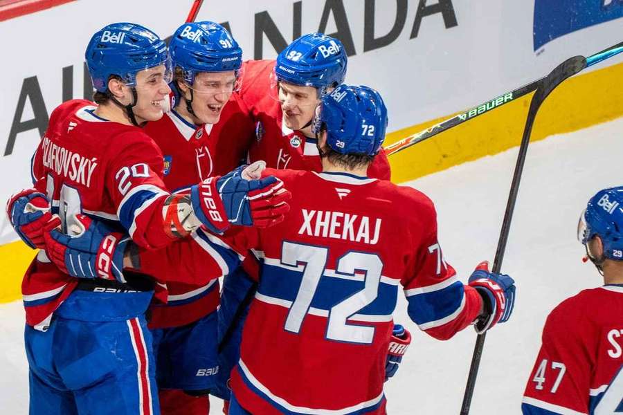 Slafkovský a spol. zdolali tím Panthers. Slafkovský a spol. zdolali tím Panthers.