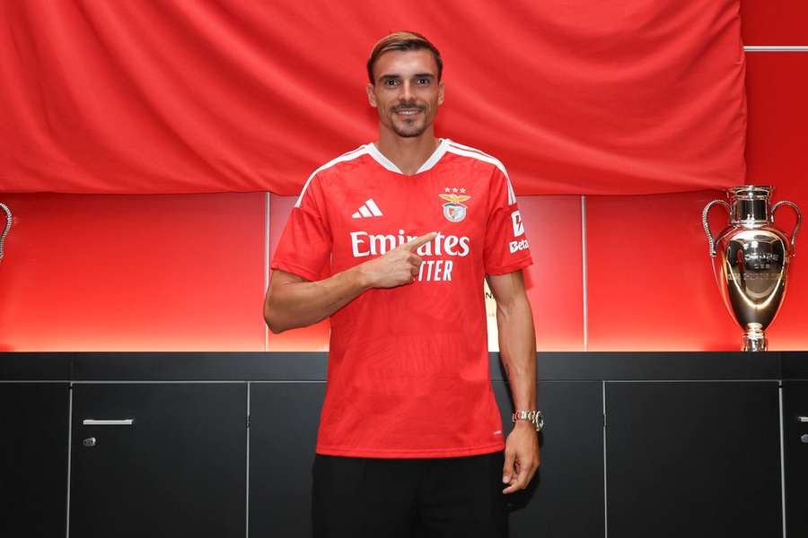 João Palhinha com a camisola do Benfica João Palhinha com a camisola do Benfica