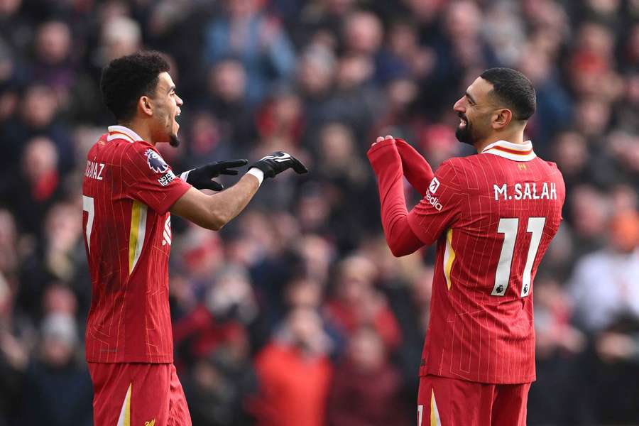 Salah y Luis Díaz