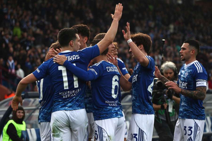 L'esultanza del Como