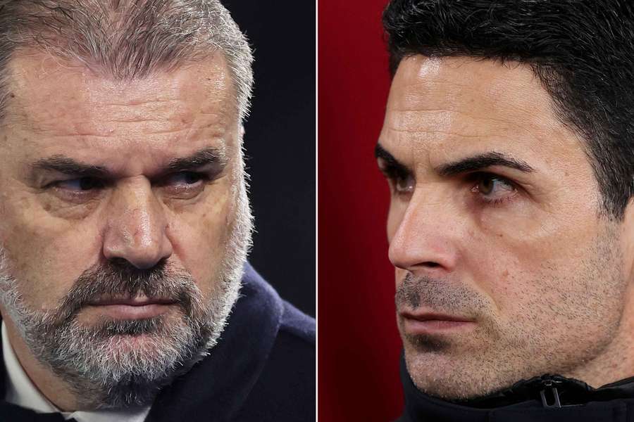 Ange Postecoglou enfrenta Mikel Arteta.