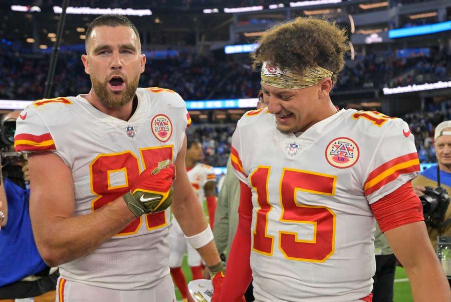 Patrick Mahomes en Travis Kelce zijn weer ouderwets goed bezig dit seizoen