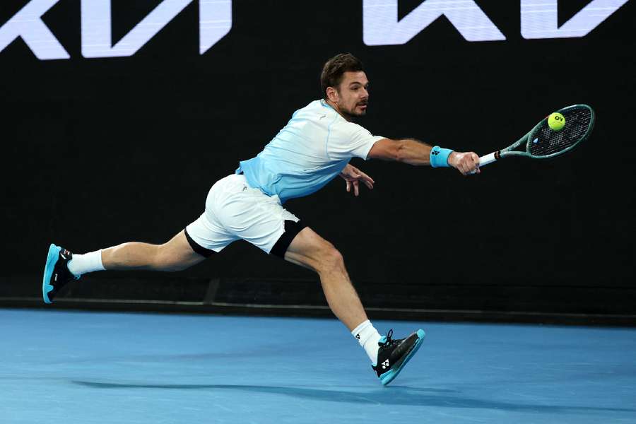 Stan Wawrinka in action