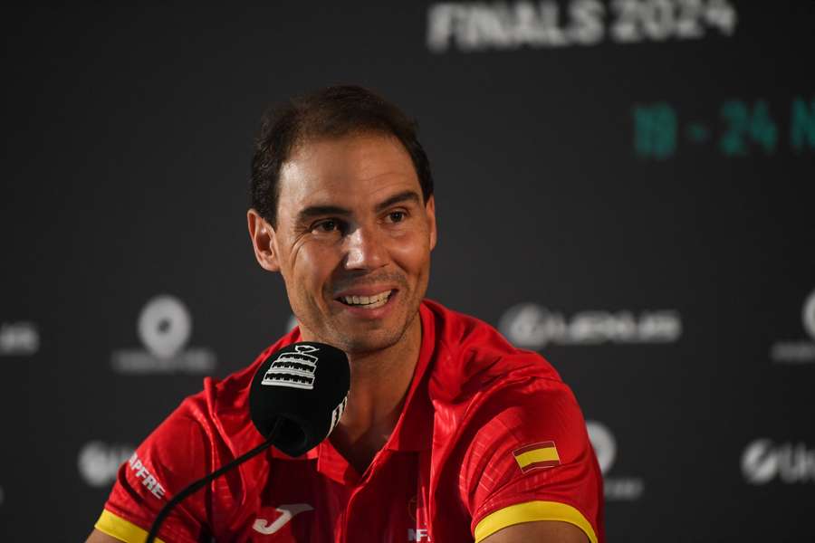 Rafael Nadal in conferenza stampa prima della Coppa Davis