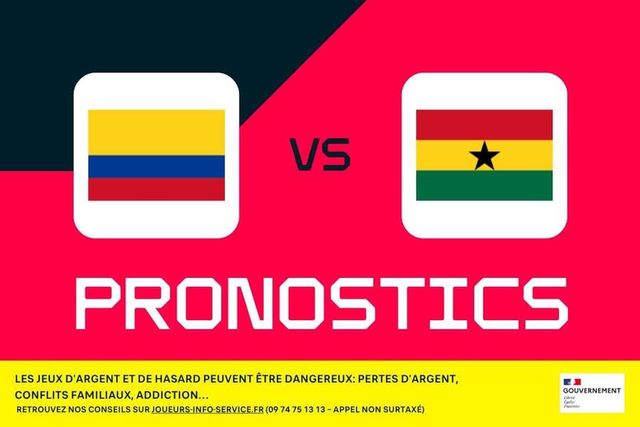Colombie - Ghana : pronostics CDM 2026, meilleurs paris et cotes (16es de finale) Colombie - Ghana : pronostics CDM 2026, meilleurs paris et cotes (16es de finale)
