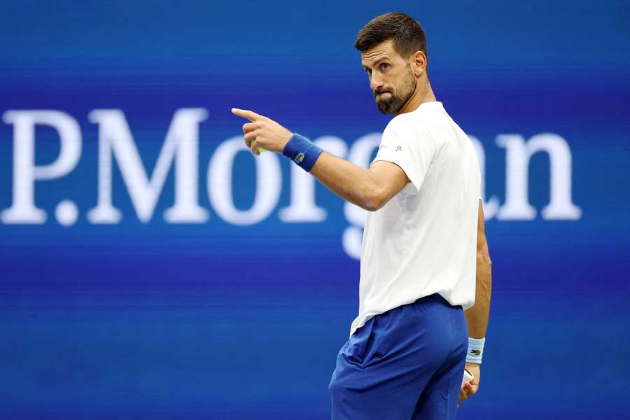 Djokovic en acción en el US Open