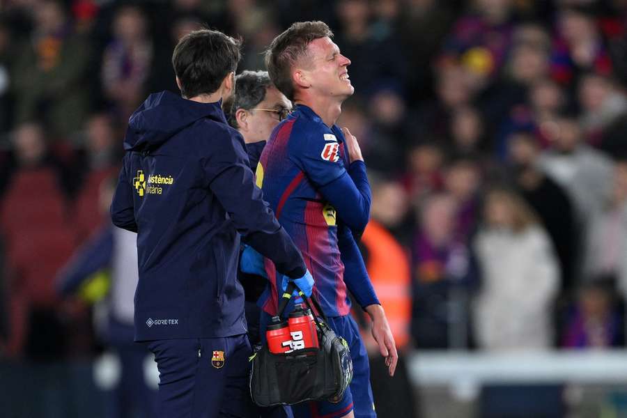 Olmo machucou o ombro na rodada da LaLiga