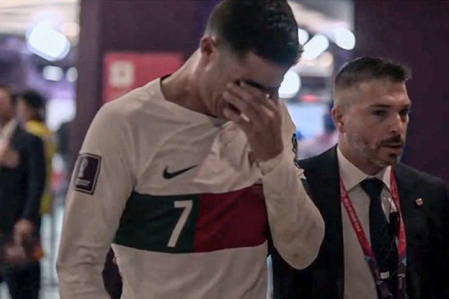 As lágrimas de Cristiano Ronaldo