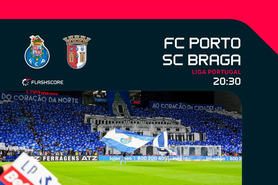FC Porto recebe o SC Braga no Estádio do Dragão