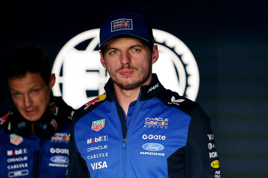 Max Verstappen looks on