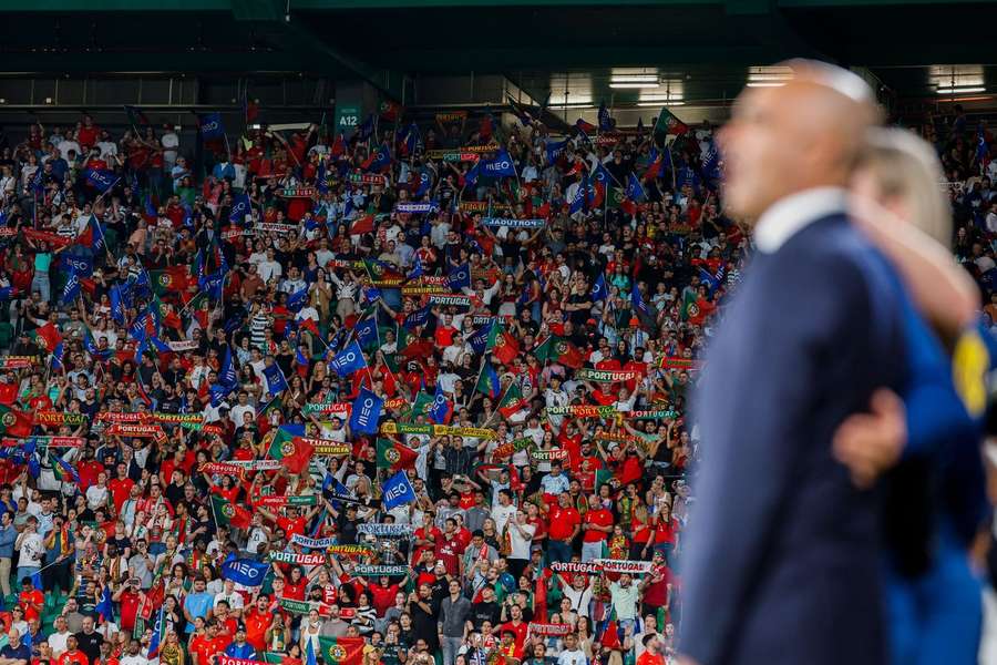 Adeptos mexicanos no apoio à equipa