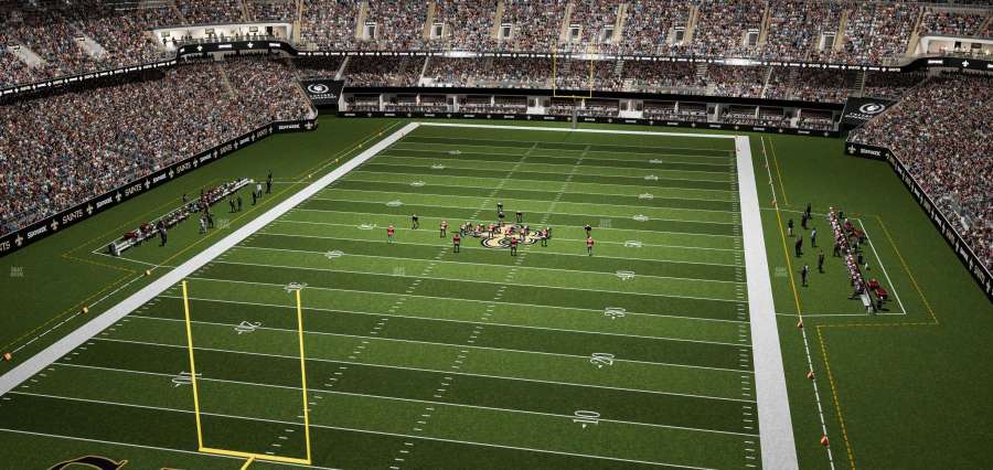 Ecco come guardare il Super Bowl dal posto più economico nella sezione 625 del Caesars Superdome