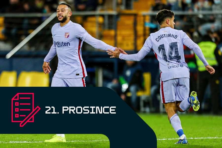 Memphis Depay (vlevo) a Philippe Coutinho ještě jako spoluhráči v Barceloně.