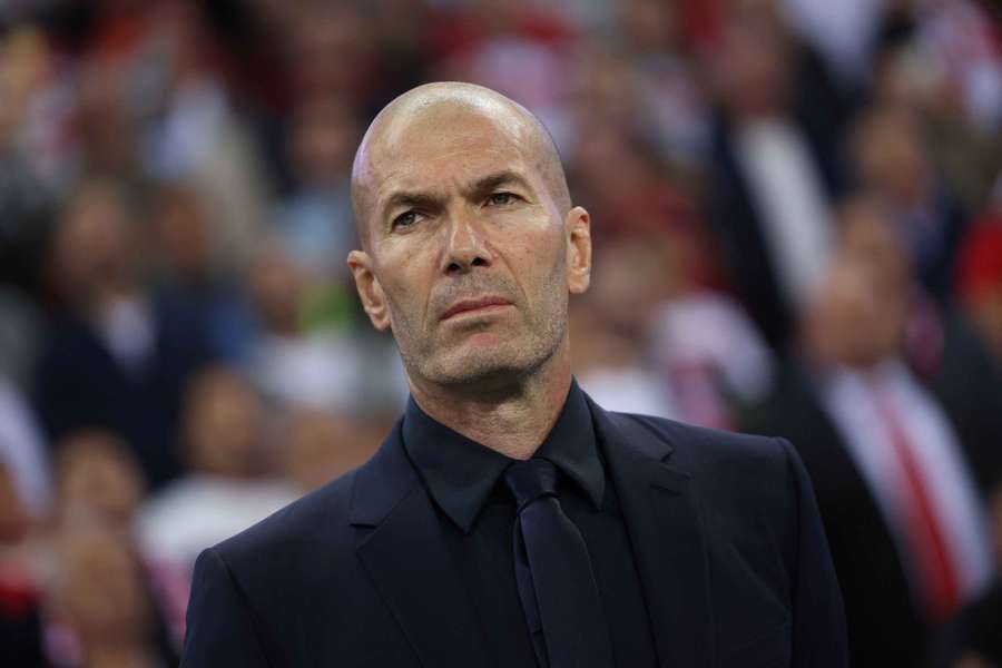 Zinédine Zidane pendant le match Turquie/France.