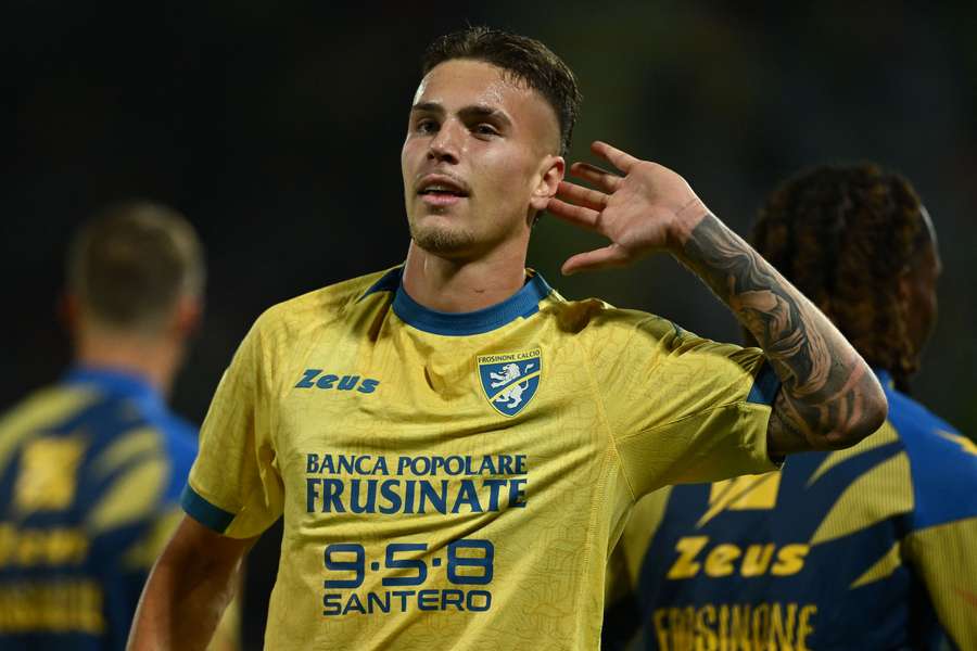 Antonio Raimondo, attaccante del Frosinone Antonio Raimondo, attaccante del Frosinone