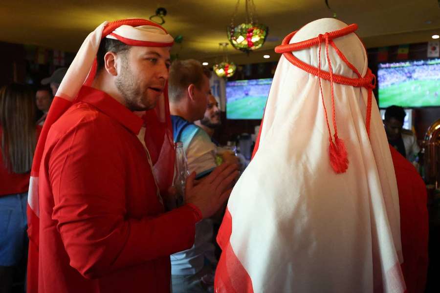 England fans have been wearing costumes like these for years but they remain offensive to many