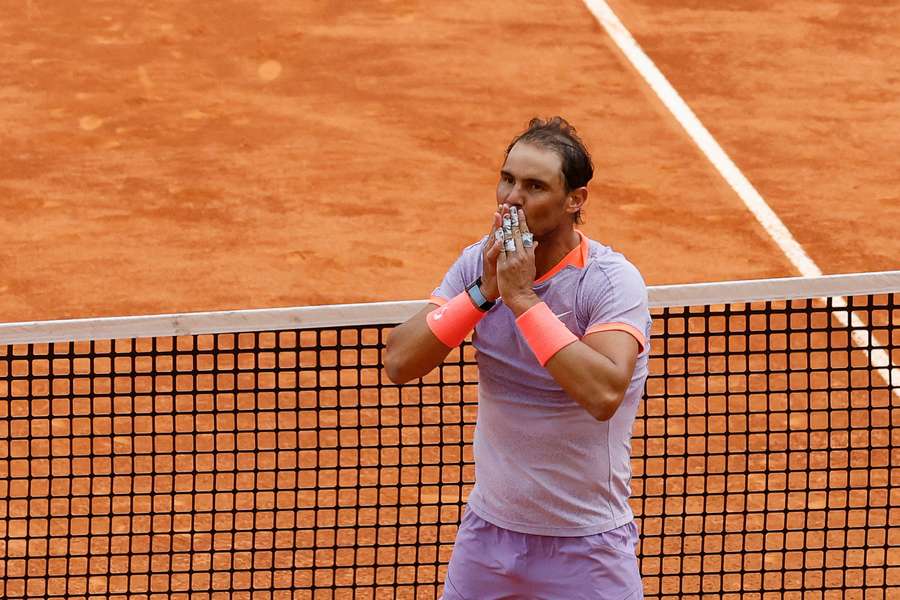 Nadal celebrates another win in Madrid