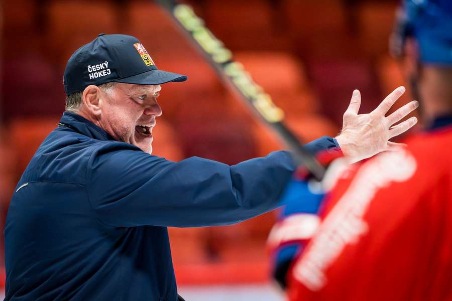 Rulík během tréninku v Jihlavě.