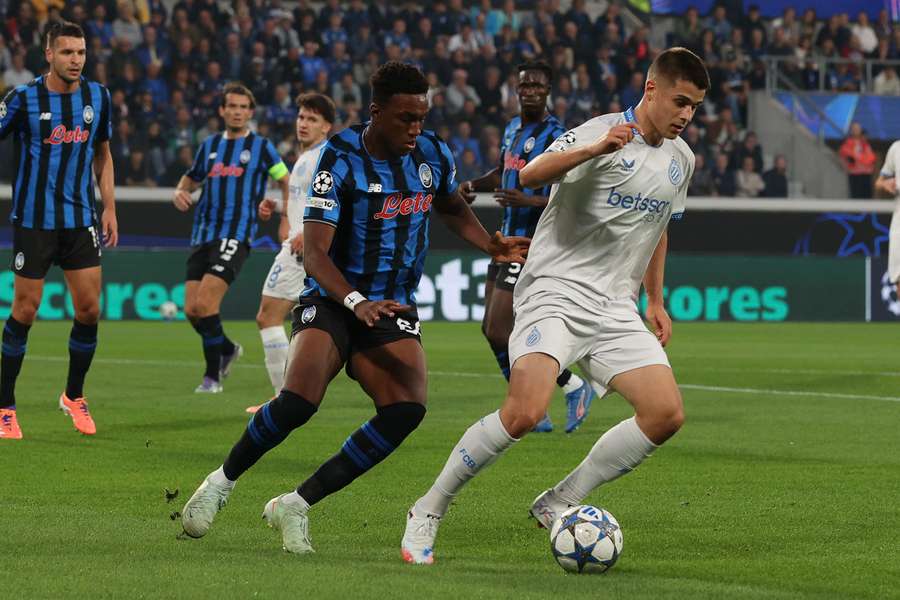 Tresoldi lors du match contre l’Atalanta